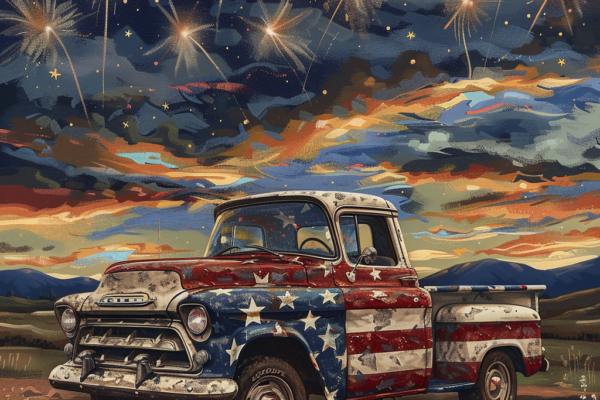 6-7-24 _chevy_pickup_painted_with_the_american_flag_
